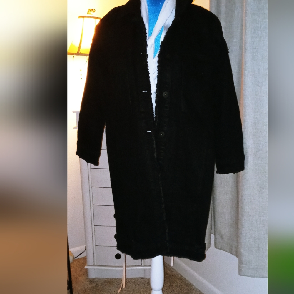 Thom Krom Black Denim Jacket Bomber style EUC